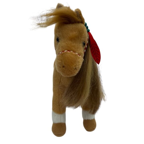 Cloud Dancer Indian Paint Horse Plush Stuffed Animal standing by Douglas feather - Picture 6 of 16